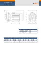 Paslanmaz pompa  PPT50 - 32 - 180 / 3 kw flanşlı