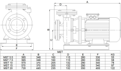 Pompa MST 5,5  Trifaze  Pompa ( 380 volt )