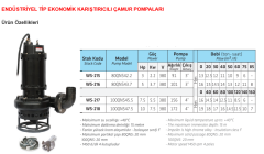 Çamur Pompaları Karıştırıcılı Tip WS 216 ( 80QNS 43 .7)